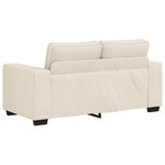 vidaXL Canapé avec coussin avec oreiller Beige 160 x 77 x 82 cm Lin