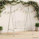 vidaXL Cadre de balançoire Blanc antique 113 x 121 5 x 168 cm Acier