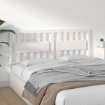 vidaXL Tête de lit Blanc 155 5x4x100 cm Bois massif de pin