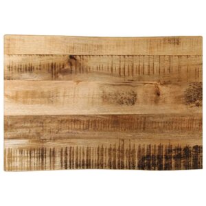 vidaXL Dessus de table bord vivant 50x40x3 8 cm bois de manguier brut