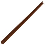 vidaXL Cornière de terrasse 5 Pièces WPC 170 cm Marron clair