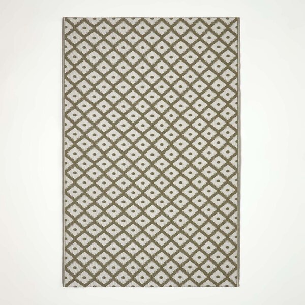 Tapis extérieur terrasse réversible - Tapis de jardin imperméable et résistant UV - May - Gris - 120x180 cm - HOMESCAPES