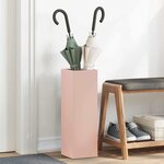vidaXL Porte-parapluie Rose 15 5 x 15 5 x 49 cm Acier