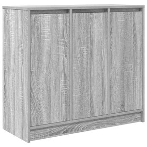 vidaXL Buffet sonoma gris 85x34x76 cm bois d'ingénierie