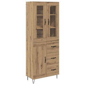 vidaXL Haut Armoire avec tiroir Chêne artisanal 69 5 x 34 x 180 cm
