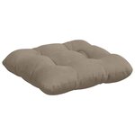 vidaXL Coussins de siège 4 Pièces Taupe 45 x 45 cm Tissu en microfibre