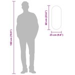 vidaXL Miroir mural Doré 60x25 cm Ovale