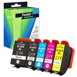 Compatible Epson 202XL Pack 5 Cartouches Noir et couleurs T02G7 (Kiwi)