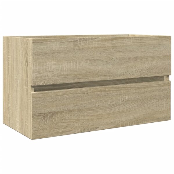 vidaXL Armoire d'évier chêne sonoma 80x38 5x45 cm Bois d'ingénierie