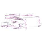 vidaXL Cadre de lit sans matelas blanc 100x200 cm