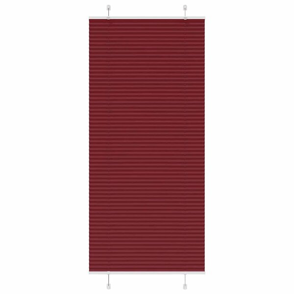 vidaXL Store plissé rouge bordeaux 85x200 cm largeur du tissu 84 4 cm
