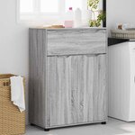 vidaXL Cabinet de salle de bain Gris Sonoma 72 5 x 36 5 x 100 cm