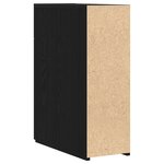 Meuble de pharmacie vidaXL en chêne noir 20x45 5x60 cm en bois d'ingénierie