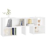 vidaXL Meuble TV Blanc 104x30x52 cm Bois d’ingénierie