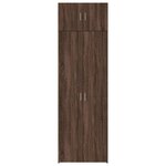 vidaXL Armoire de rangement chêne brun 70x42 5x225cm bois d'ingénierie