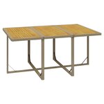 vidaXL Ensemble à dîner de jardin coussins 11 Pièces Résine tressée Beige
