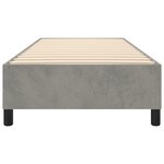 vidaXL Cadre de lit sans matelas gris clair 100x200 cm velours