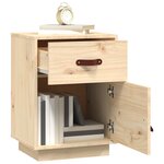 vidaXL Table de chevet 40x34x55 cm Bois de pin solide