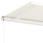 vidaXL Auvent automatique sur pied 450x300 cm Crème