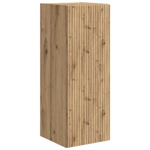 vidaXL Meuble TV mural Chêne artisan 30 x 31 x 80 cm Bois d'ingénierie