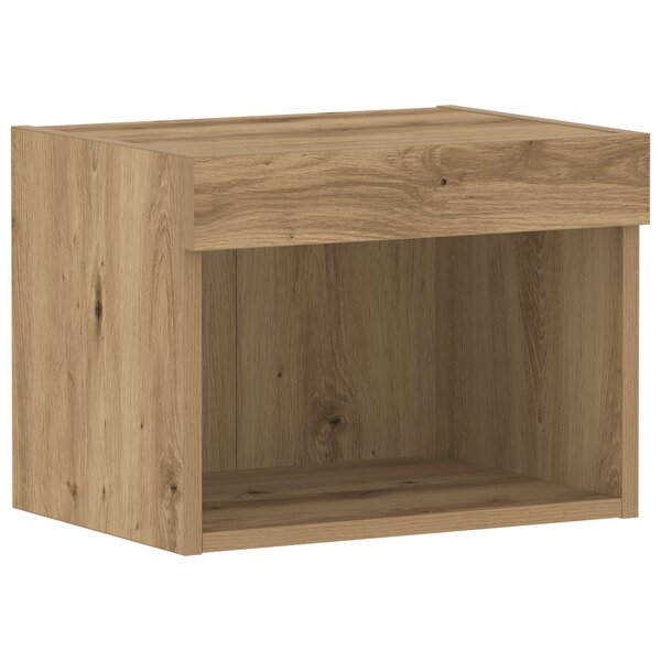 vidaXL Ensemble meuble TV avec LED Chêne artisanal 40 x 30 x 30 cm