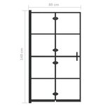 vidaXL Cabine de douche pliable ESG 80x140 cm Noir