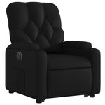 vidaXL Fauteuil inclinable électrique noir similicuir