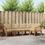 vidaXL Ensemble de canapés d'extérieur 5 pc Naturel et Beige