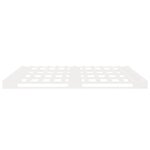 vidaXL Cadre de lit sans matelas blanc 135x190 cm bois de pin massif