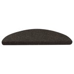 vidaXL Tapis d'escalier auto-adhésifs 10 Pièces noir 56x17x3 cm