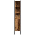 vidaXL Ensemble de mobilier de salle de bain avec étagère 4 Pièces Marron
