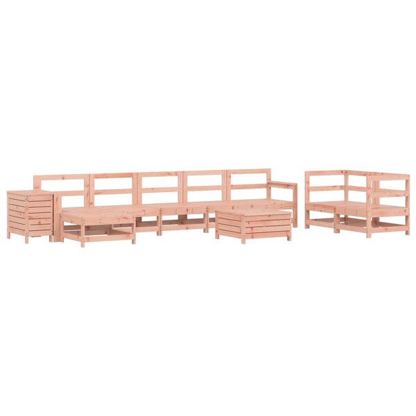 vidaXL Salon de jardin 10 Pièces bois massif sapin de douglas