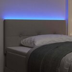 vidaXL Tête de Lit LED avec des lumières à LED Taupe 100 cm tissu