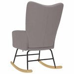 vidaXL Chaise à bascule Taupe Tissu