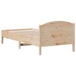 vidaXL Cadre de lit sans matelas 90x200 cm bois de pin massif