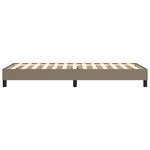 vidaXL Cadre de lit sans matelas taupe 90x190 cm tissu