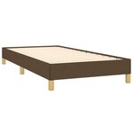 vidaXL Cadre de lit sans matelas marron foncé 90x200 cm tissu