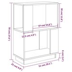 vidaXL Bibliothèque/Séparateur de pièce Blanc 51x25x70 cm Pin solide