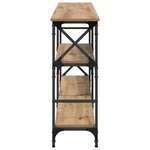 vidaXL Table console avec étagère Chêne artisanal 150 x 29 x 76 5 cm