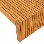 vidaXL Transat Bois d'acacia massif Huile Naturelle