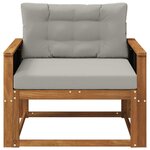 vidaXL Sofa de milieu extérieur Bois d'Acacia Massif Naturel