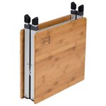 Bo-Camp Table de camping pliable Richmond 70x40 cm Bambou