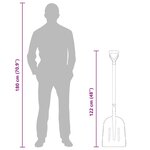 vidaXL Pelle Argent 29 x 122 cm Aluminium