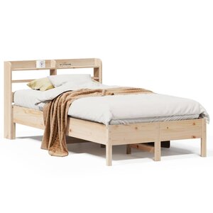 vidaXL Cadre de lit sans matelas 120x200 cm bois de pin massif