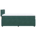 vidaXL Sommier à lattes de lit avec matelas Vert foncé 90x190 cm