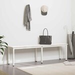 vidaXL banc Blanc 160 x 35 x 45 cm Bois de pin massif