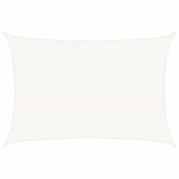 vidaXL Voile d'ombrage 160 g/m² Blanc 5x7 m PEHD