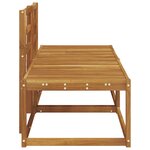 vidaXL Canapé d'extérieur en bout 2 Pièce Naturel 182 5 x 63 x 73 cm