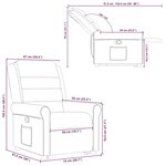 vidaXL Fauteuil inclinable vert foncé tissu