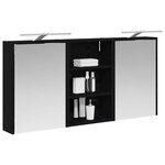 vidaXL Ensemble de Meubles de Salle de Bain 3 Pièces 126 x 16 x 62.5 cm